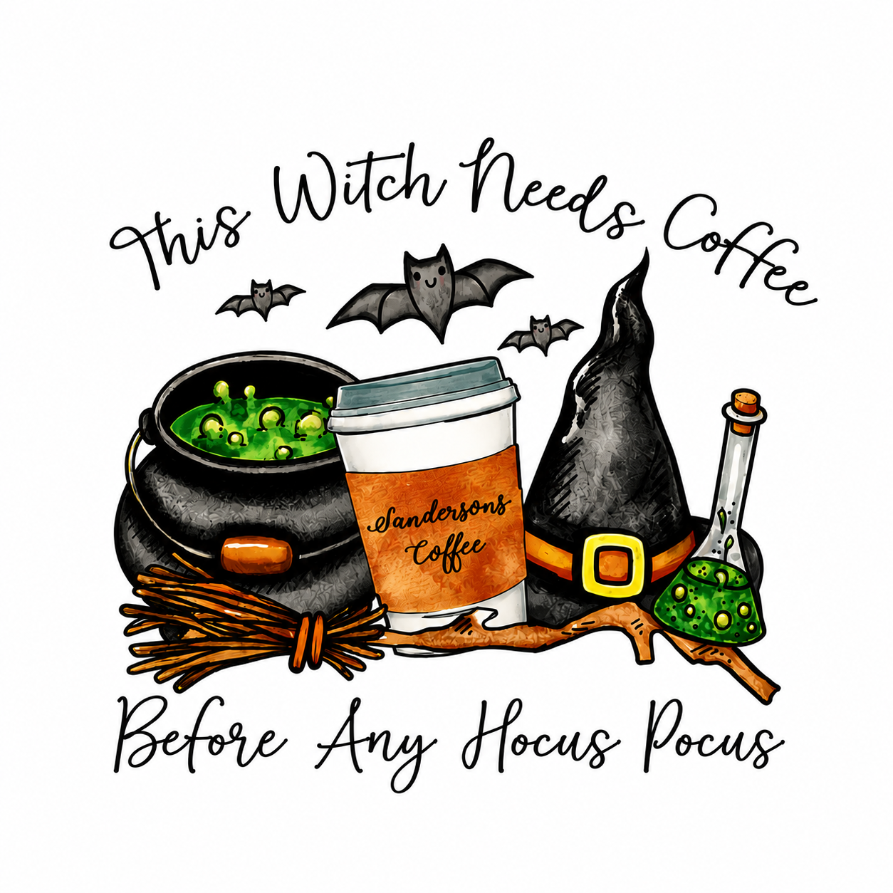 This Witch Needs Coffee T-shirt