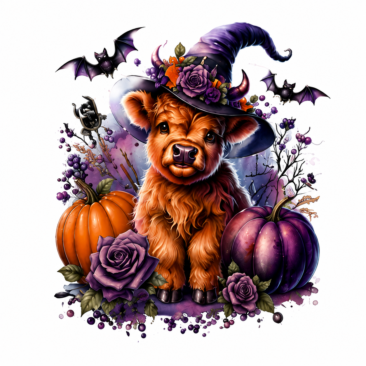 Holloween Highland Cow (T-shirt or Sweatshirt)